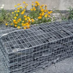 Gabion ardoise pré-rempli